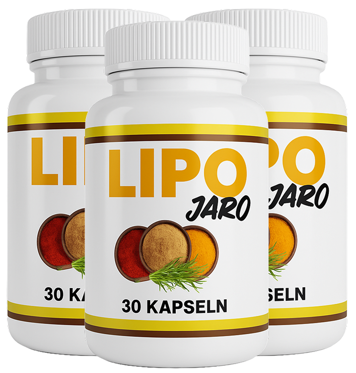 LipoJaro 3-Flaschen-Paket – 90 Kapseln Nahrungsergänzungsmittel mit natürlichen Gewürzextrakten, Grüntee und Chrom für 90 Tage Anwendung